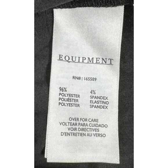 Equipment Black Button-Down Long Sleeve Blouse – Size XL – MSRP $230 - Picture 4 of 5